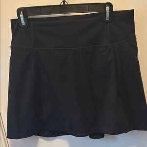 J. Crew Black A-Line Skirt large athletic with built in shorts